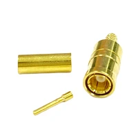 1pc smb female rf coax connector crimp for rg316rg174lmr100 straight goldplated wholesale