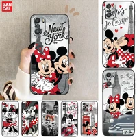 mickey and minnie for xiaomi redmi note 10s 10 9t 9s 9 8t 8 7s 7 6 5a 5 pro max soft black phone case
