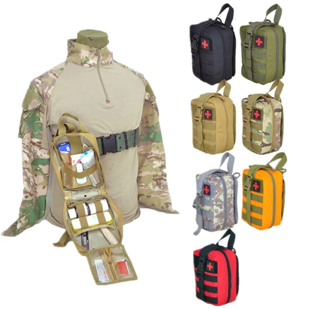 Kit di pronto soccorso tattico portatile borsa di sicurezza in vita medica per escursionismo viaggio custodia per dolcetti di emergenza strumento di sopravvivenza custodia militare EDC