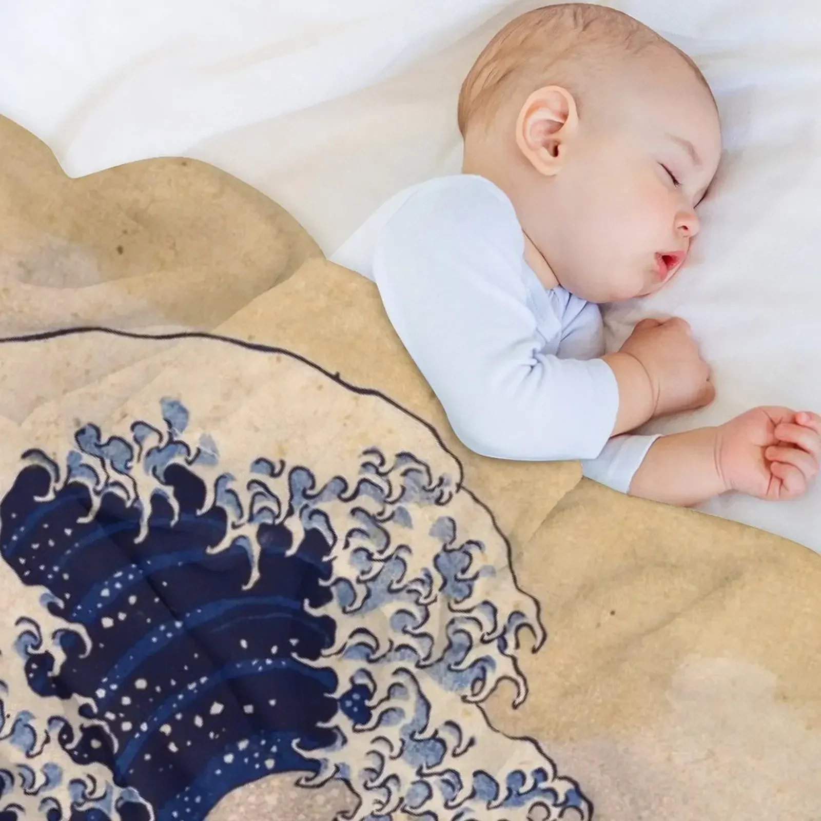 Детское плюшевое одеяло The Great Wave off Kanagawa