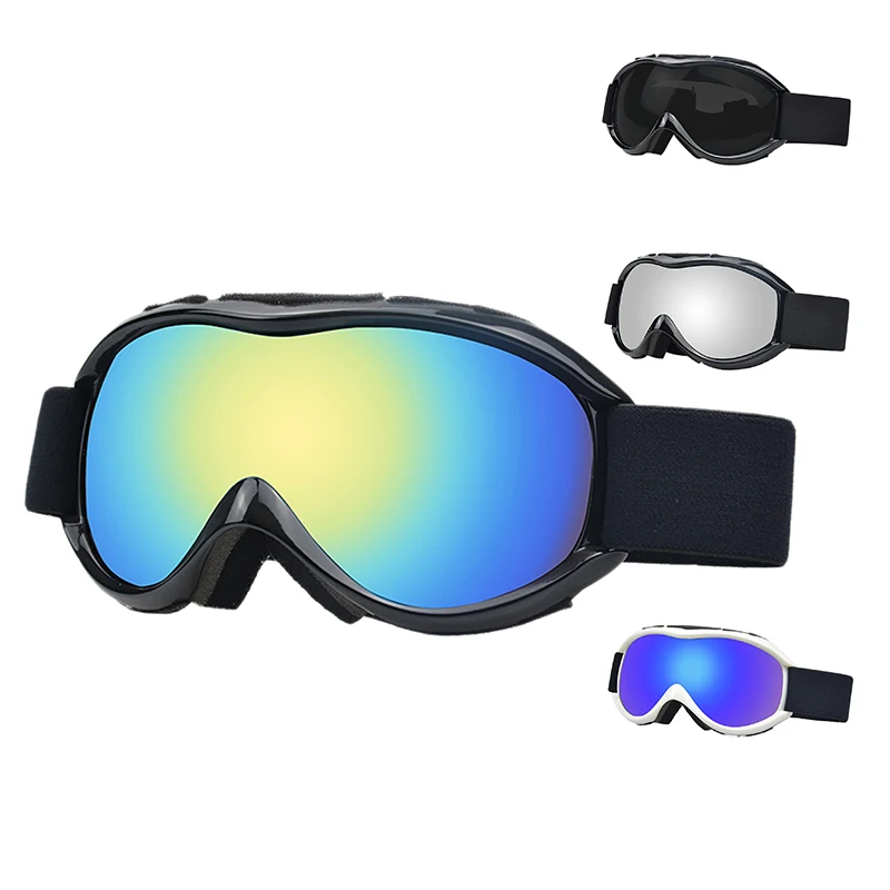 

Hot Adult Snowboard Ski Goggles Anti-Fog UV400 Skiing Sunglasses Plated Motocross Glasses For Men Women
