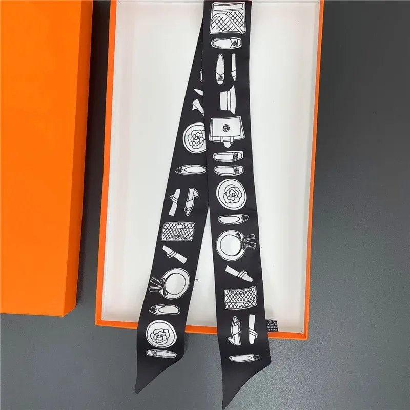 Длинный шелковый шарф