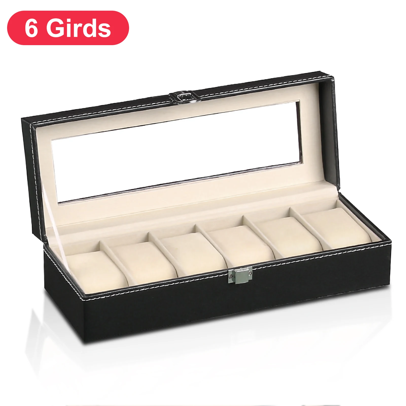 

Ящик для часов из искусственной кожи 6/10/12 мест