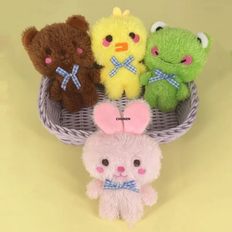 

Маленькие плюшевые игрушки, кролик, медведь, игрушка, лягушка, утка, мягкие утки, животные, плюшевые подвески в сумку, брелок, украшения для а...