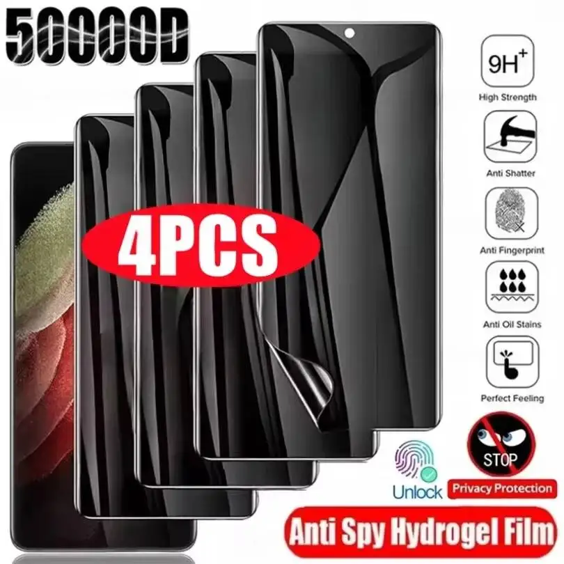 Фото Антишпионская гидрогелевая пленка для Samsung S25 S24 S23 Ultra FE S22 Plus A56 5G A16 A55 A26 A54 A36 A06 A25 A24 Защитная пленка для экрана с функцией приватности №1