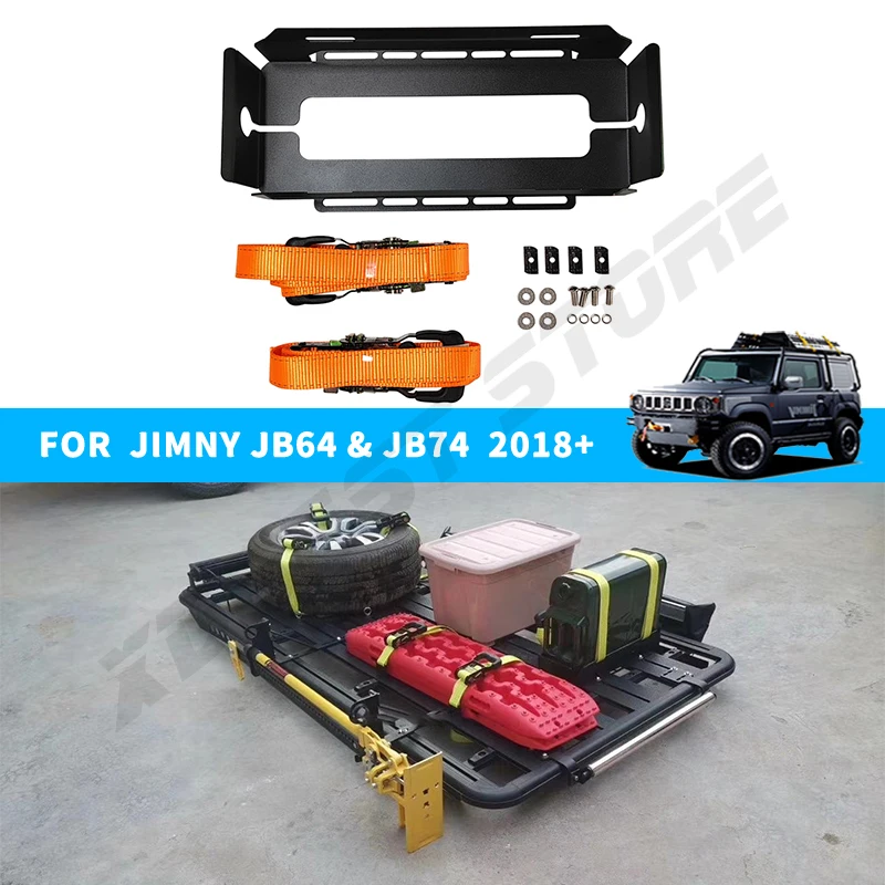 

Car Roof Rack Tool Bracket Fuel Tank Bracket 20L Fuel Tank For Suzuki Jimny JB64 JB74 2019+ Car Roof Fuel Tank Tray Accessories