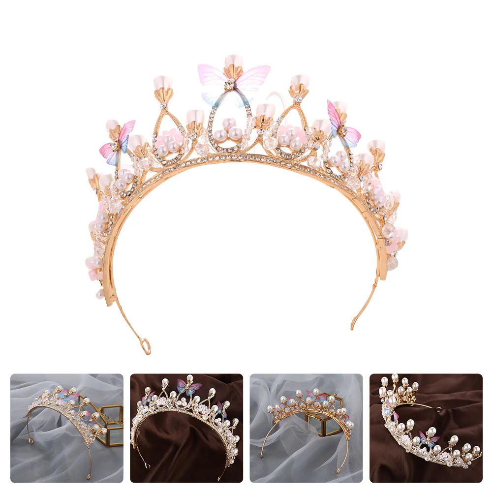 

Beautiful Girl Crown Decor Charming Birthday Headdress Girl Crown Ornament