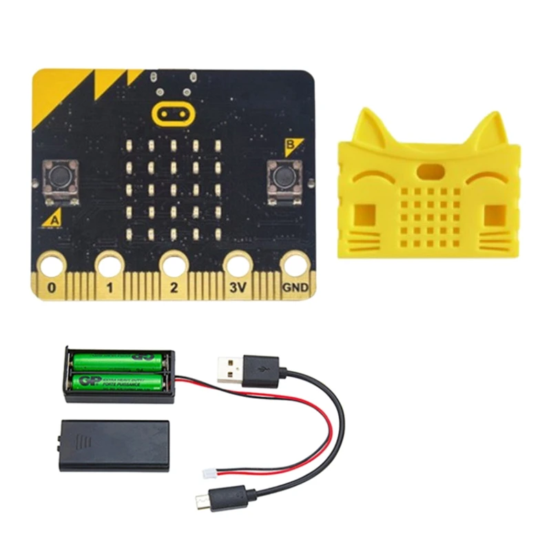 

Набор для начинающих BBC Micro:Bit с защитным набором + чехол с микробитной батареей «сделай сам», программируемая обучающая макетная плата