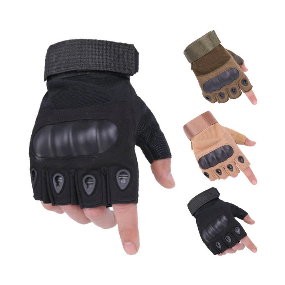 

Outdoor Protective Gloves Outdoor Half Finger Protective Sports Training Riding Non-slip Mountaineering Tactical Gloves