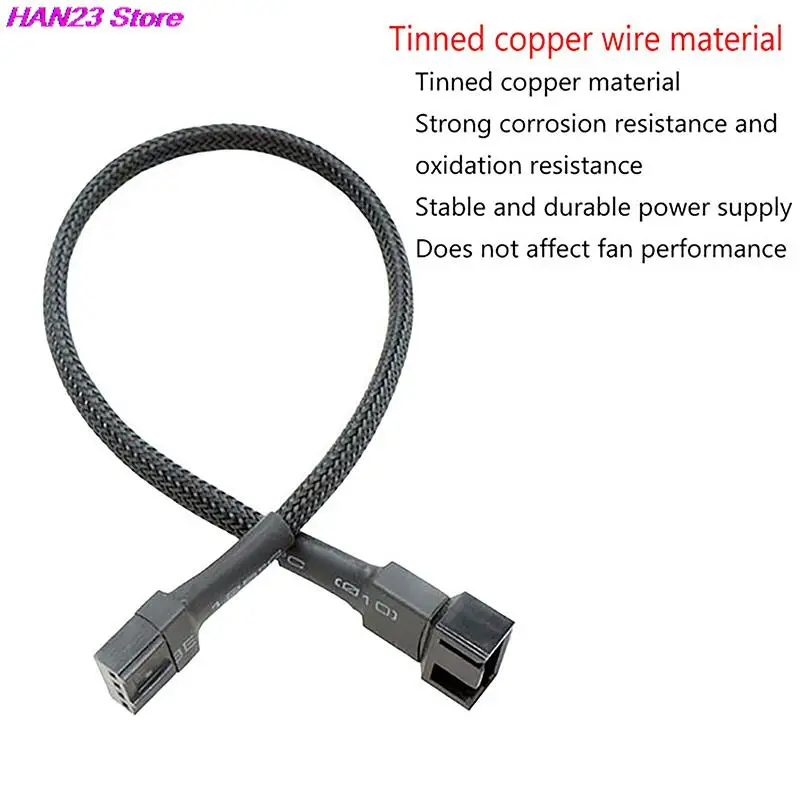 

PWM Fan Splitter 4pin Adapter Cable 1 To 1 2 3 4 Computer CPU Fan Splitter PC Fan Extension Power Cable Fan Cooling Y Splitter