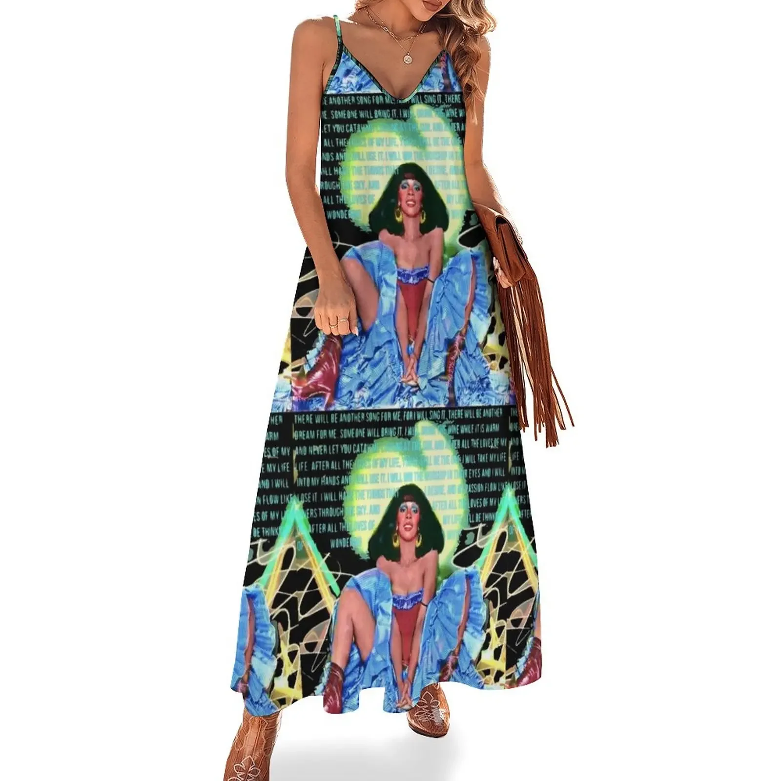 Donna Summer MACARTHUR PARK I REMEMBER YESTERDAY Платье без рукавов вечерние платья женские Женское