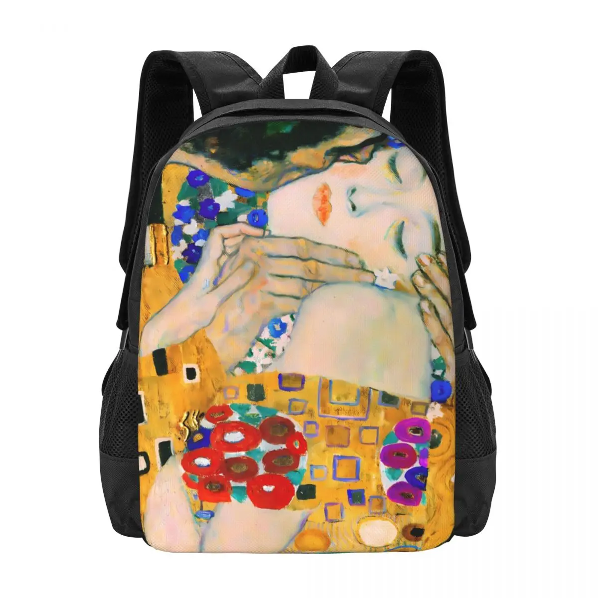 

Gustav Klimt Art Backpack The Kiss Aesthetic Backpacks Student Unisex Hiking Big School Bags High Quality Rucksack