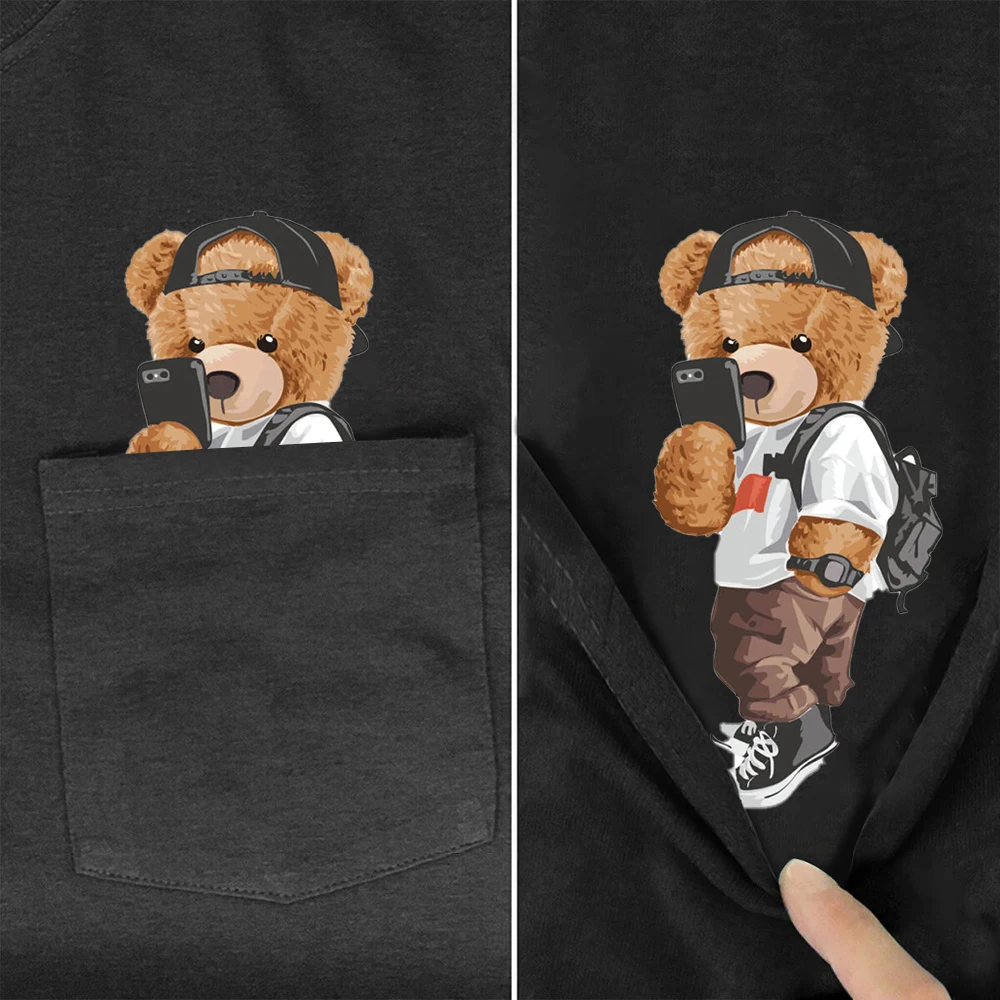 

CLOOCL 100% Cotton T-Shirts Beautiful Bear 2D Printed Tee Shirts Men Women Casual Summer Tops Male Cartoon Tees Drop Shipping