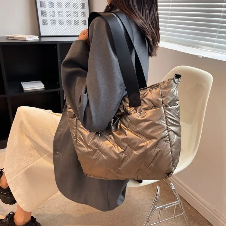 2023 New Fashion Women's Bag Space Cotton Shoulder Bags Large Capacity Casual Tote Bags High Quality Women Purse And Handbags