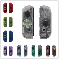 extremerate custom transparent controller housing shell d pad version with full set buttons for ns switch oled joycon