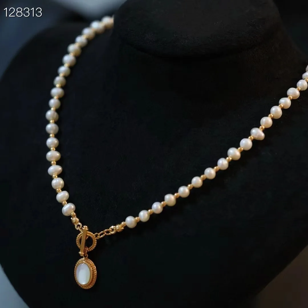 Европейский и американский нишевый круглый кулон в виде ракушки с