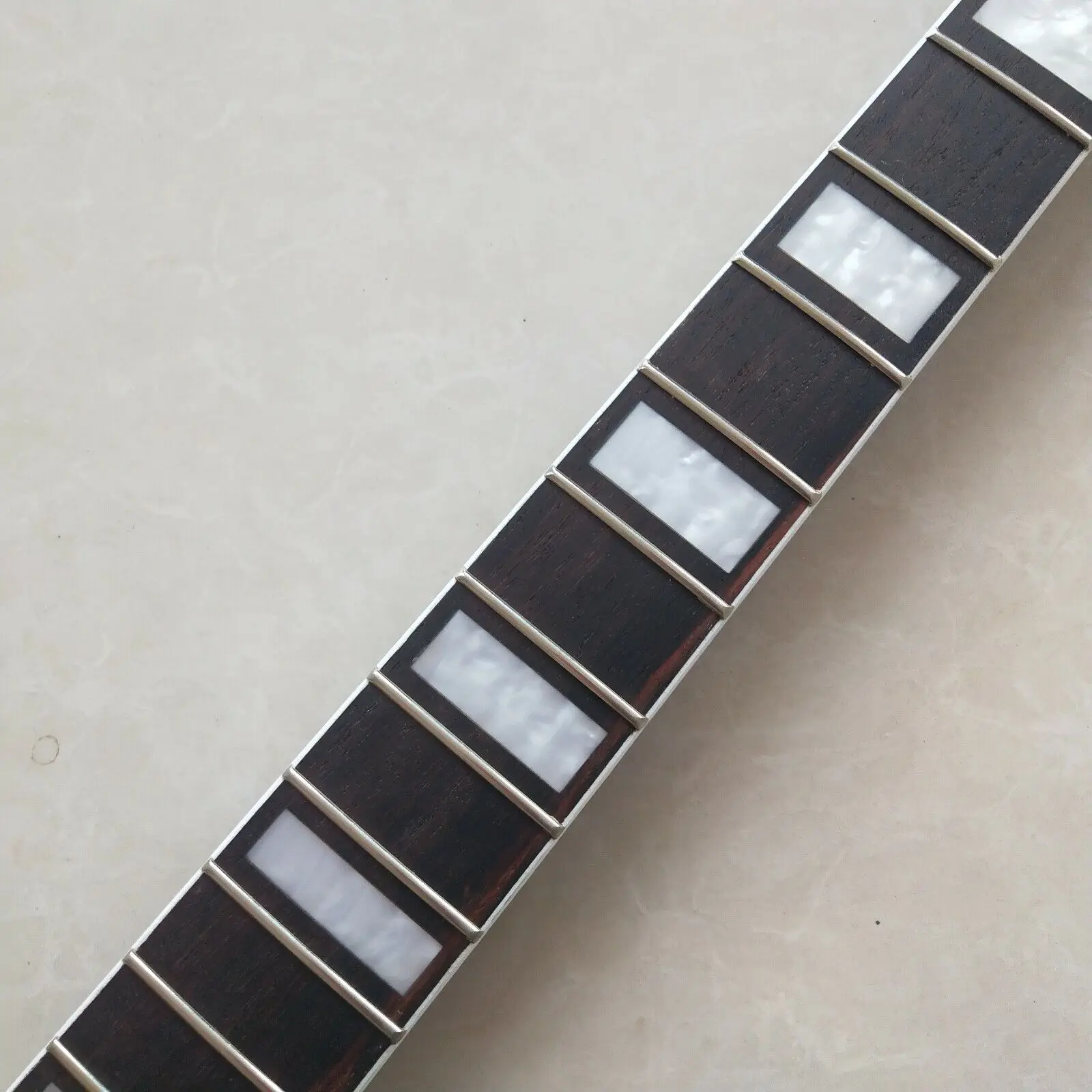 22 Frets Black Reverse head Electric Guitar Neck Maple Rosewood Fretboard Inlay enlarge
