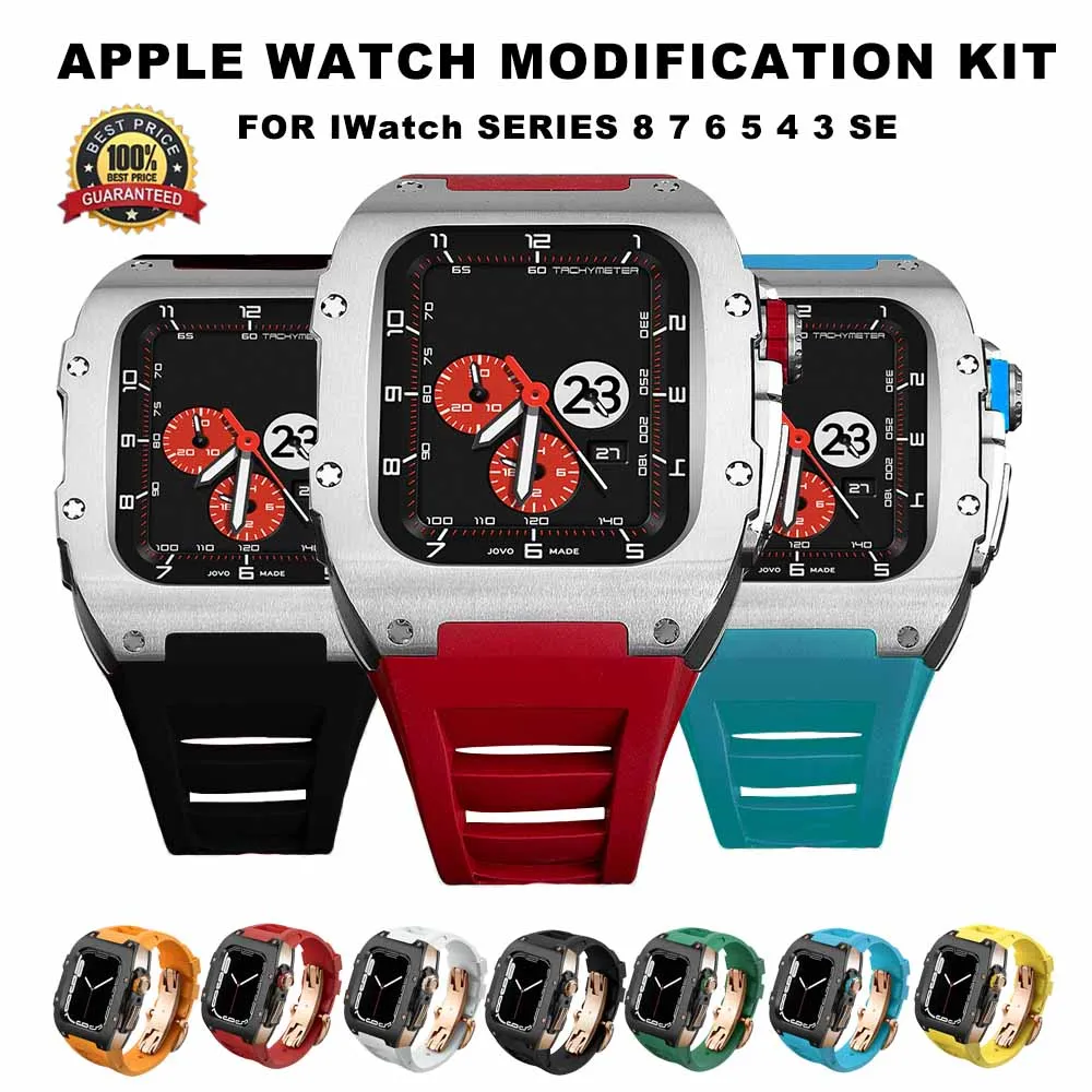 

Ремешок из нержавеющей стали и титана для Apple Watch 8 7 45 мм 44 мм
