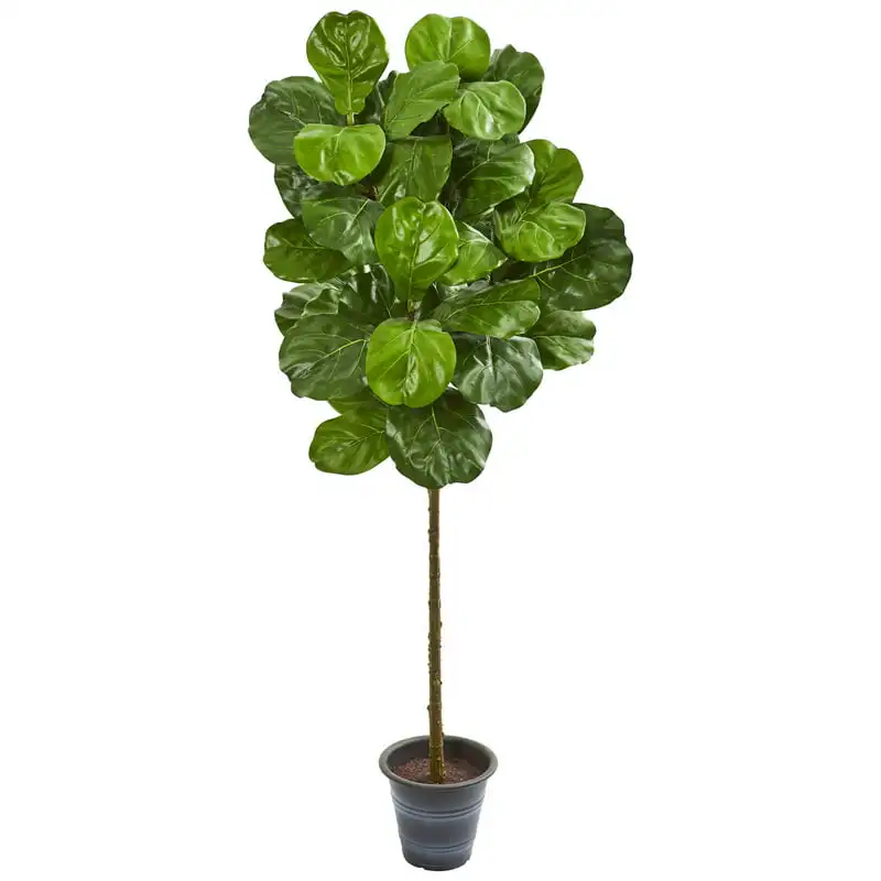

Fiddle Leaf Artificial Tree with Decorative Planter