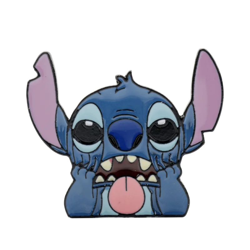 Симпатичный дизайн аниме фильмы инопланетянин ребенок Ститч пара Hugsenamel заколки