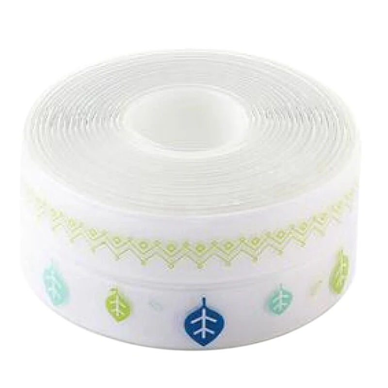 

2X Waterproof Tape Anti-Mildew Tape Cute Self Adhesive Sealing Caulk Strip Tape For Bathtub Kitchen Wall Edge Protect