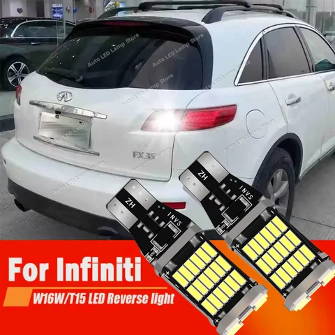Canbus T15 W16W лампы заднего хода светодиодная лампа 6000K для Infiniti FX35 FX45 2003 2004 2005 2006 2007 2008