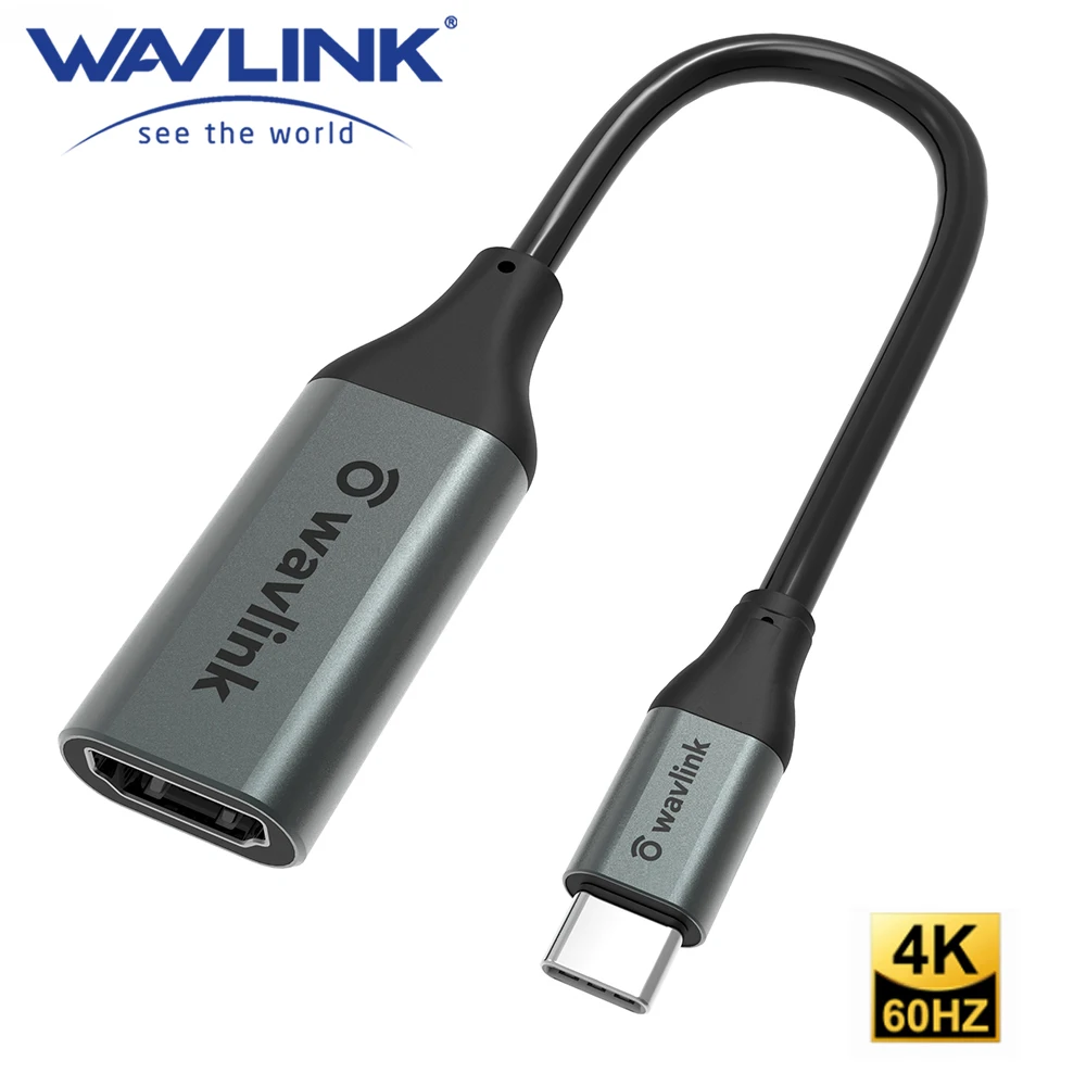 

Кабель-переходник Wavlink usb-c/HDMI (гнездо), 60 Гц, для ПК, ноутбука, телевизора, телефона
