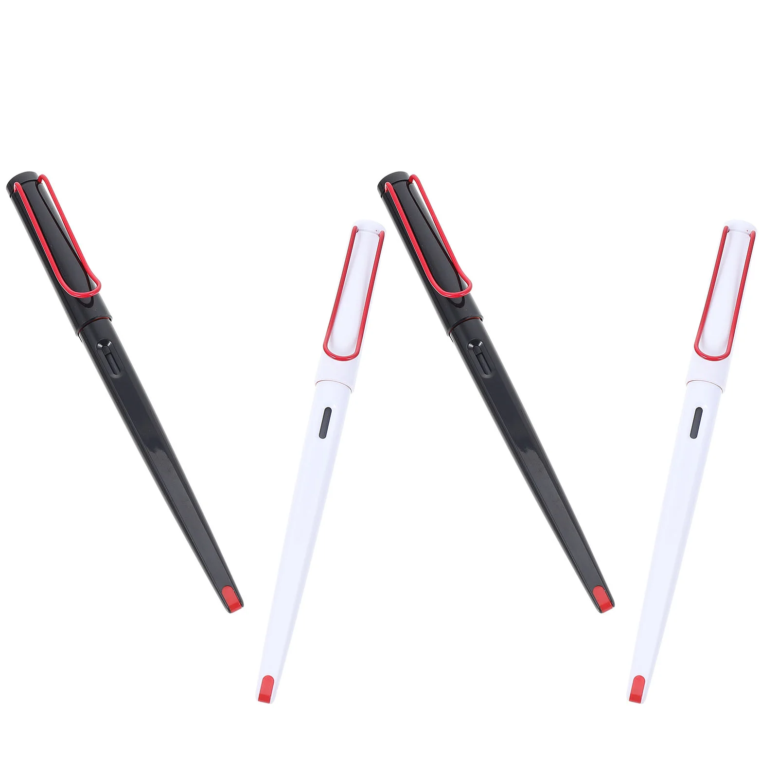 

4Pcs Practical Fountain Pens for Students Smooth Writing Fountain Pens Ink Absorber Students Pens