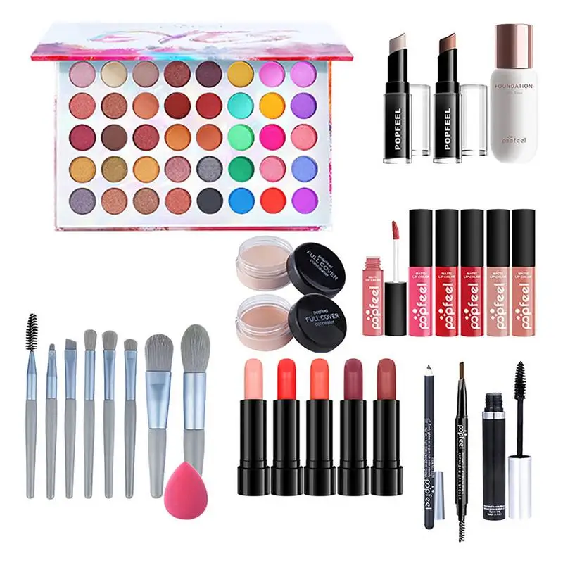 

Makeup Kit Makeup Pallets Kits Multipurpose Women's Cosmetics Set For Teens Beginners Professionals Makeup Brush Set