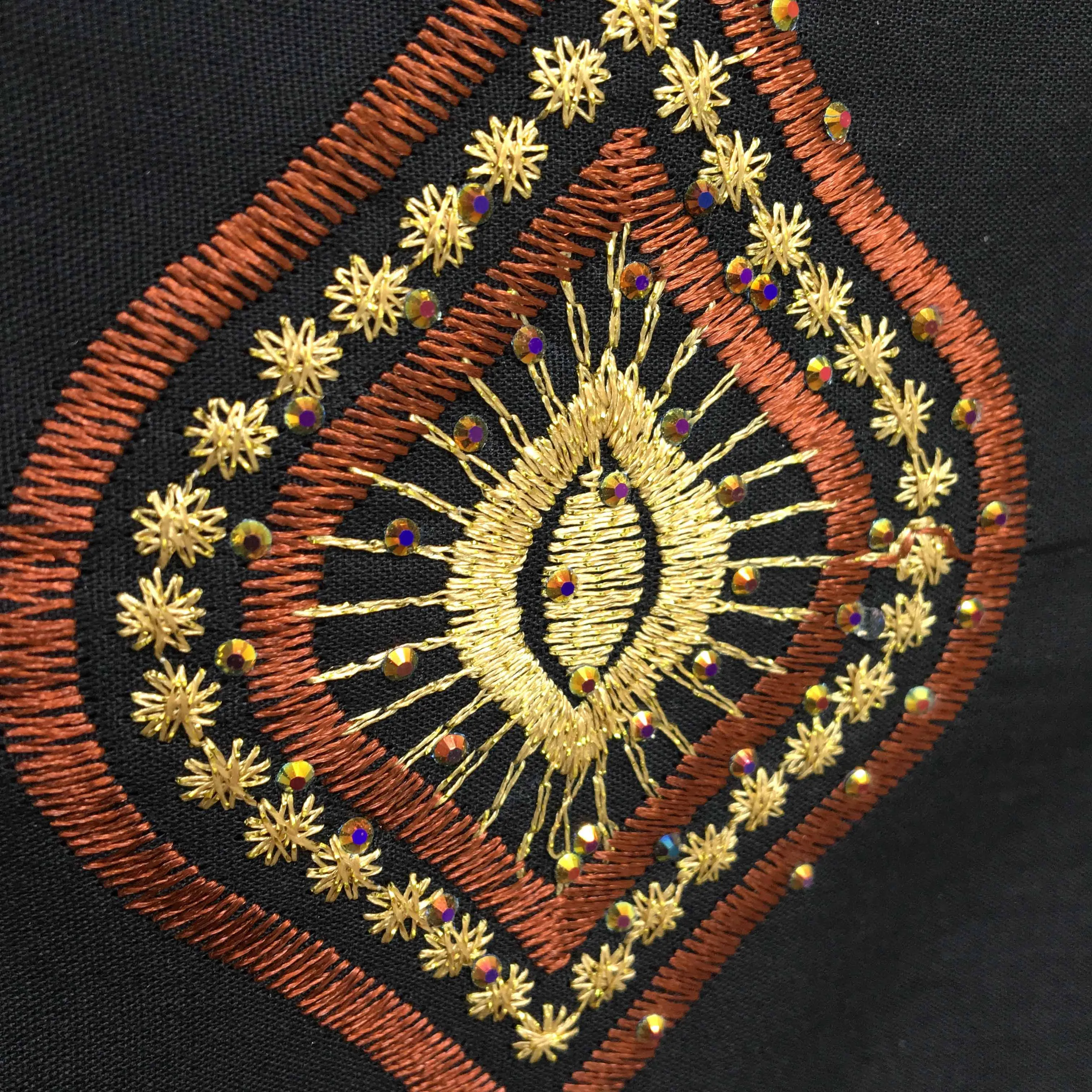 Женская ткань нигерийская Высококачественная африканская вышитая с камнями