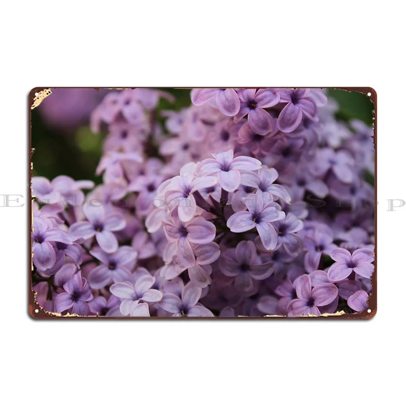 

Сиреневый металлический плакат, украшение для дома, индивидуальный плакат, оловянный плакат