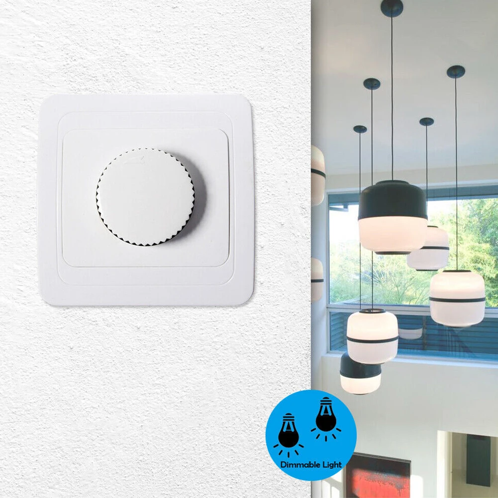 

EU LED Dimmer Rotary Dimmer Switch 230V 4-300WLamps Flush-Mounted For Dimmable Lamps Flush-mounted LED Bulbs Accessories