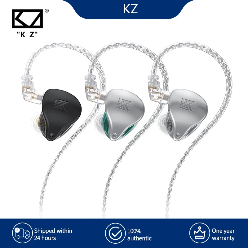 

KZ AST Headset 24 BA Units HIFI Bass In Ear Monitor balanced armature Earphones Noise Cancelling Earbuds Sport
