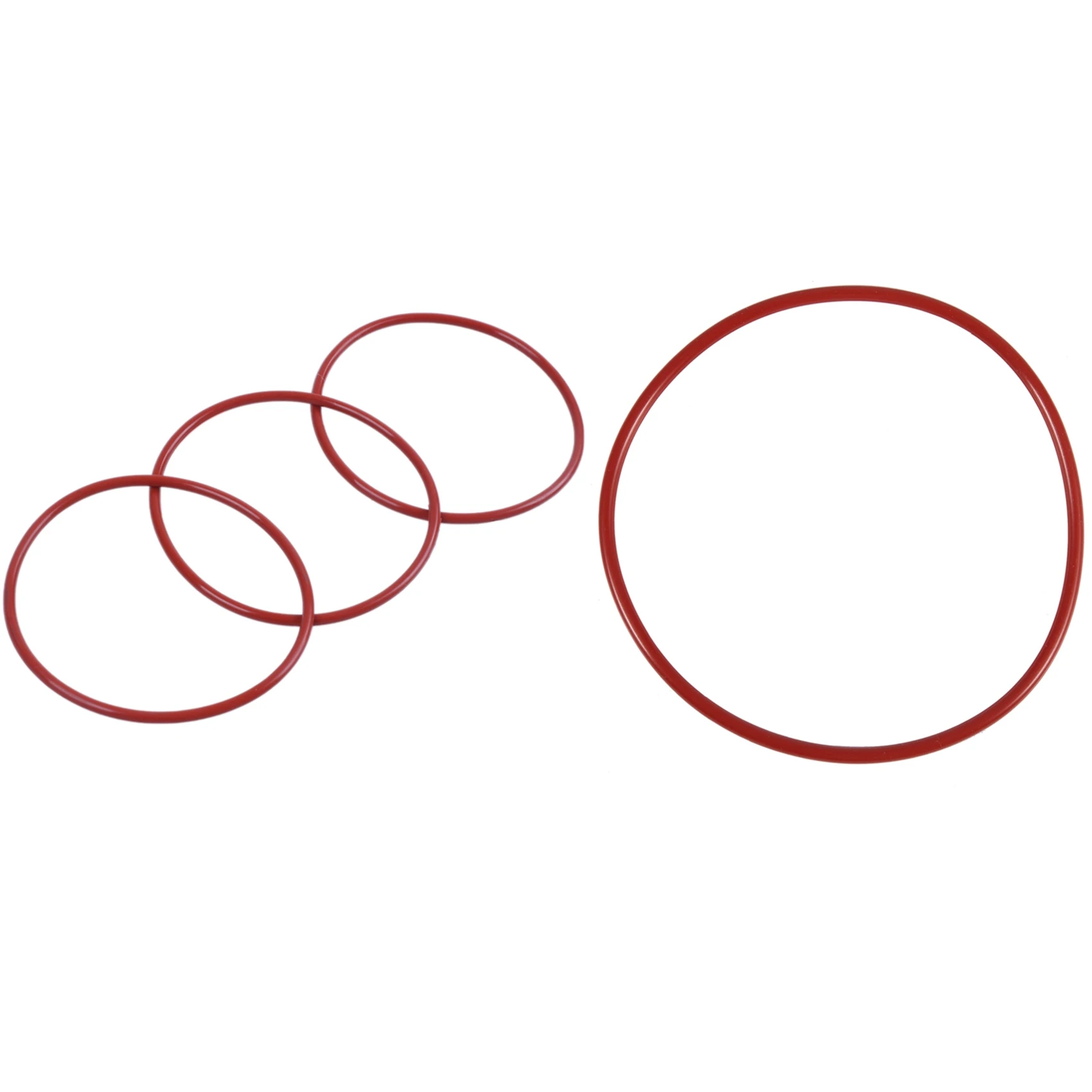 

10 Pcs Industrial Silicone O Ring Seal 55Mm X 60Mm X 2.5Mm & 1X Red Silicone O Ring Seals Tree 110Mm X 104Mm X 3.5Mm