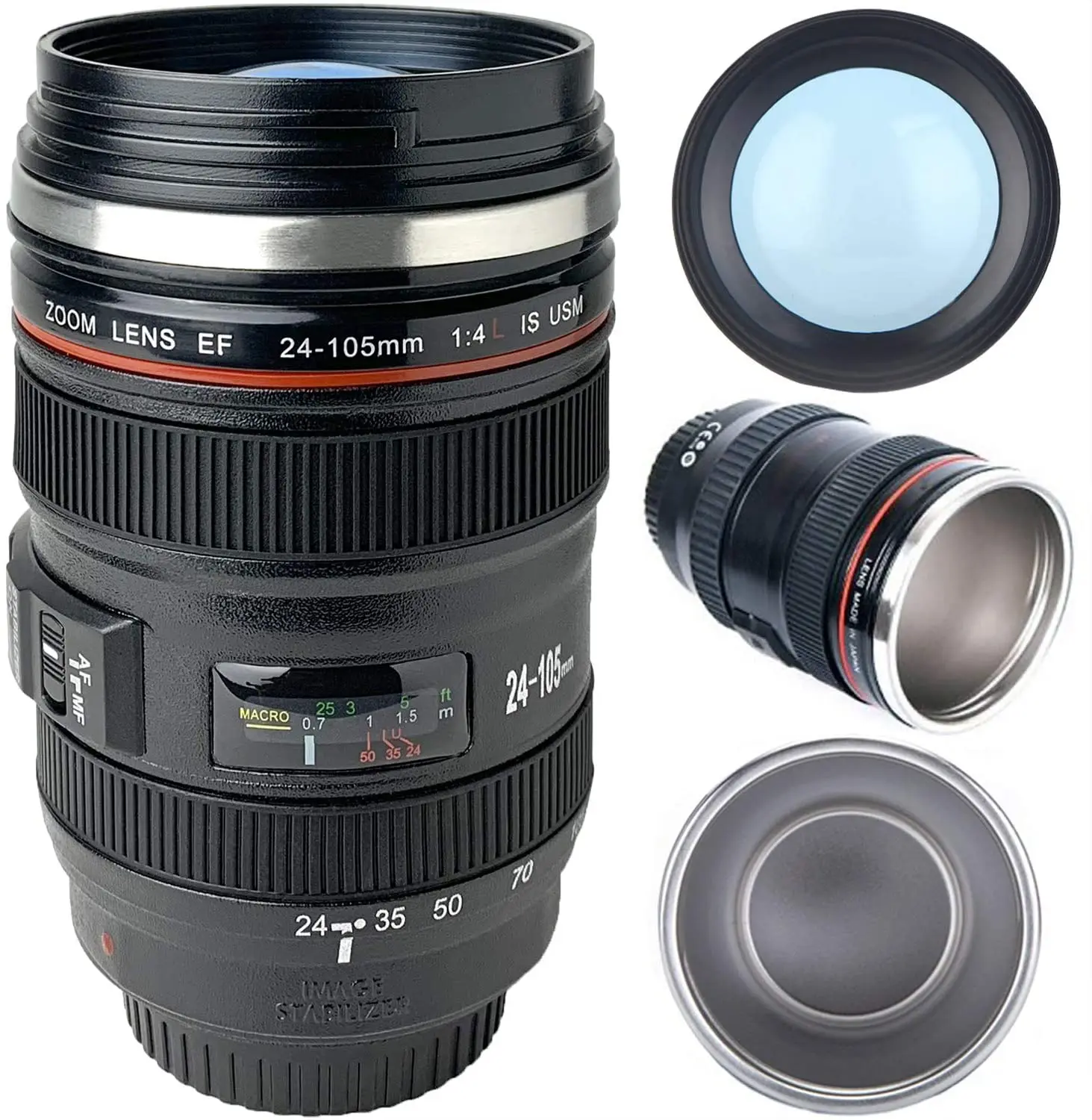 Кружка с эмуляцией камеры новая Термокружка для фотосъемки Canon кружка объективом