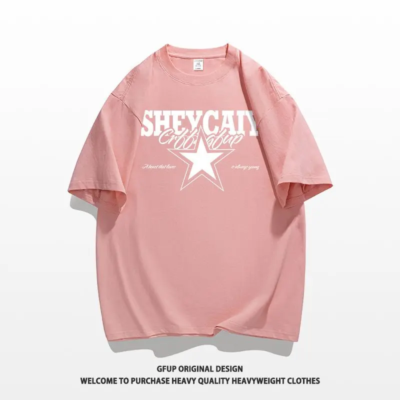 Очень большая весом 50 00 кг новая летняя футболка из чистого хлопка с короткими