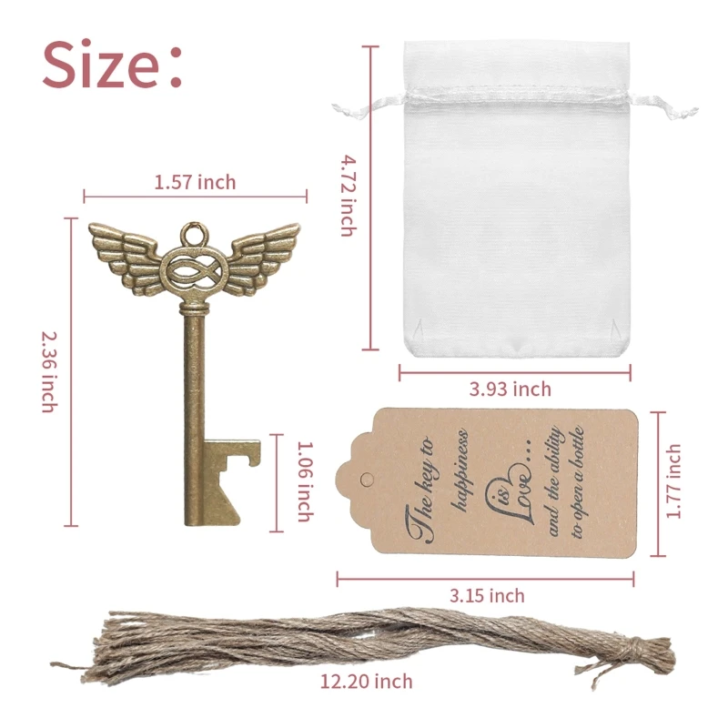 

50 шт., открывалка для бутылок «Крыло ангела»