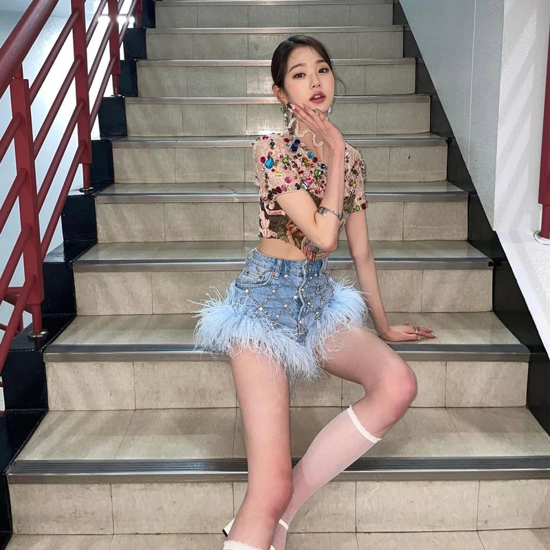 Новая танцевальная одежда Kpop для джазовых танцев женский ночной клубный певец