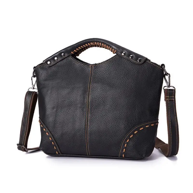 New Lychee Pattern Personalized Stitching Multi-capacity Portable One-shoulder Women's Bag New Versatile Fashionable Women's Bag