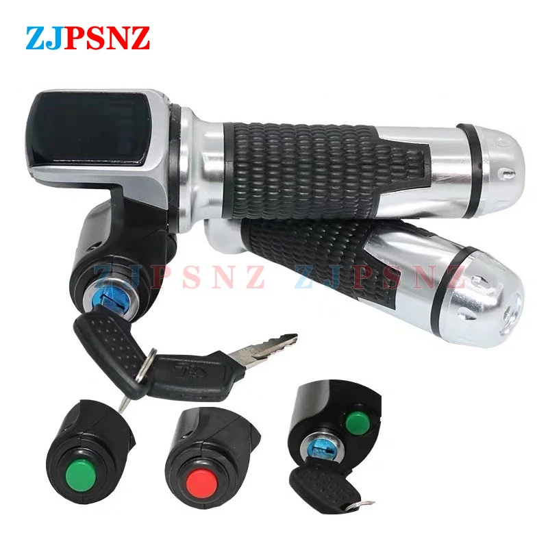 

36V 48V 60V Scooter Throttle Grip ebike Scooter Brushless Controller Kit eBike Part Display Indicator ON-OFF Key Lock Motorcycle