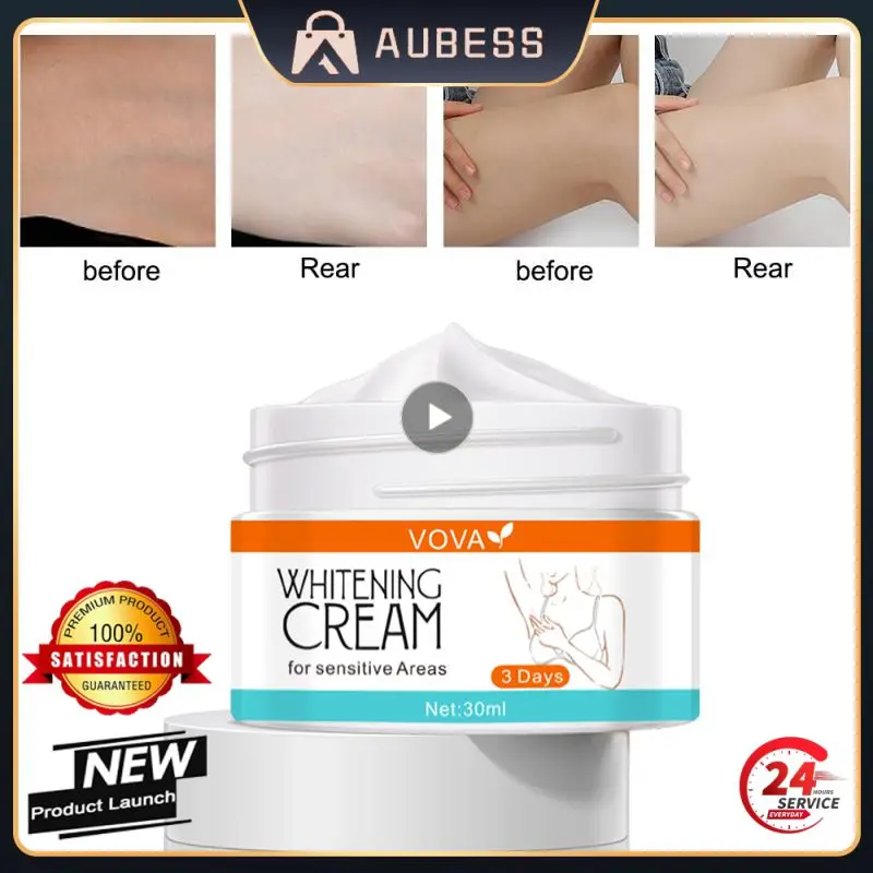

1~8PCS Whitening Cream Bleaching Cream for Dark Skin Private Parts Sensitive Area Armpit Neck Knees Elbow Melanin Brightening