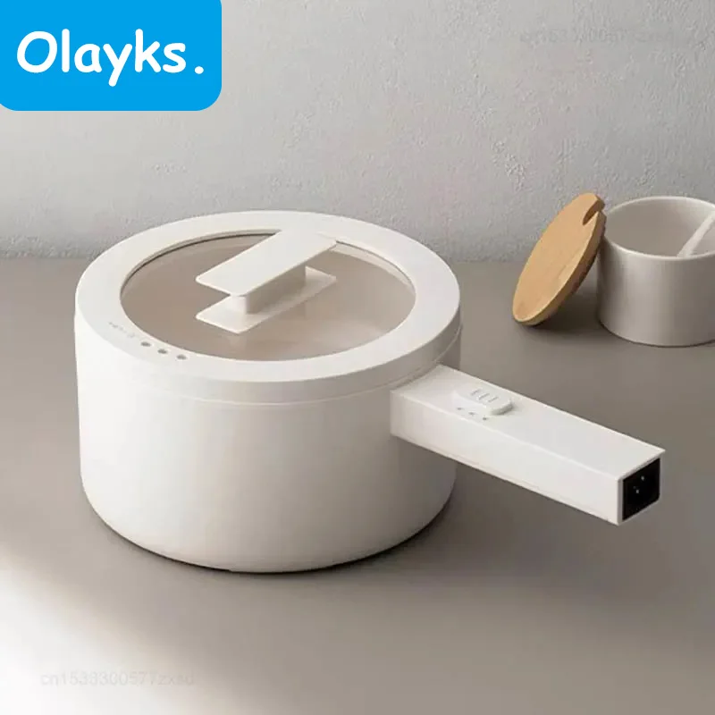 

Olayks 110V-240V Multi Cooker Household Multifunctional Electric Cooking Pot Steam Stew Fry Skillet Noodles Pot Fast Heating
