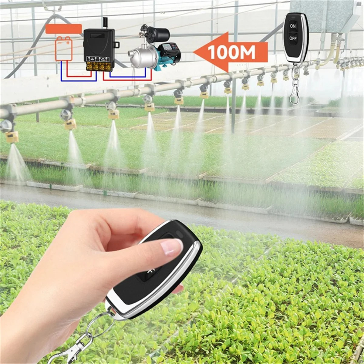 Беспроводной пульт дистанционного управления 433 МГц DC8-80V 30A RF релейный приемник