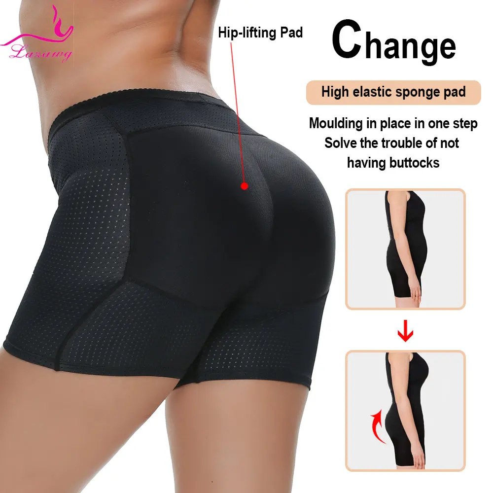 LAZAWG Women Hip Shapewear Butt Lifter Panties Hip Enhancer Fake Big Ass Booty Seamless Hip Pad Push Up Panties Body Shaper