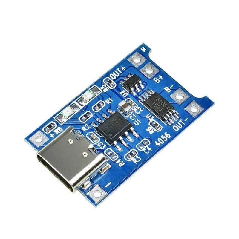 

TP4056 18650 Lithium Battery Charger Module With Protection Type-c Micro USB 5V 1A Charging Board Li-ion Lipo Charger Module