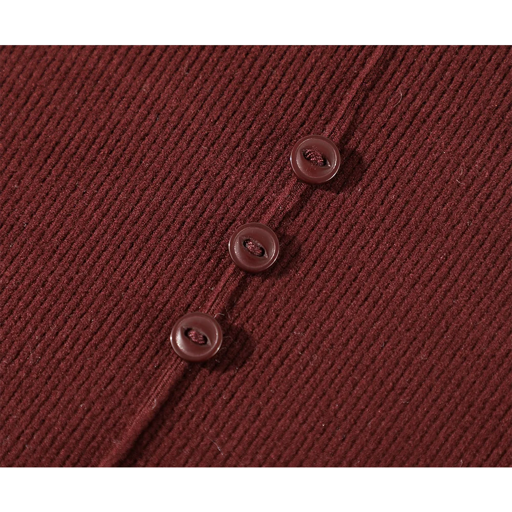 Xinmonlee Ankela Красная высококачественная зимняя базовая рубашка Элегантная