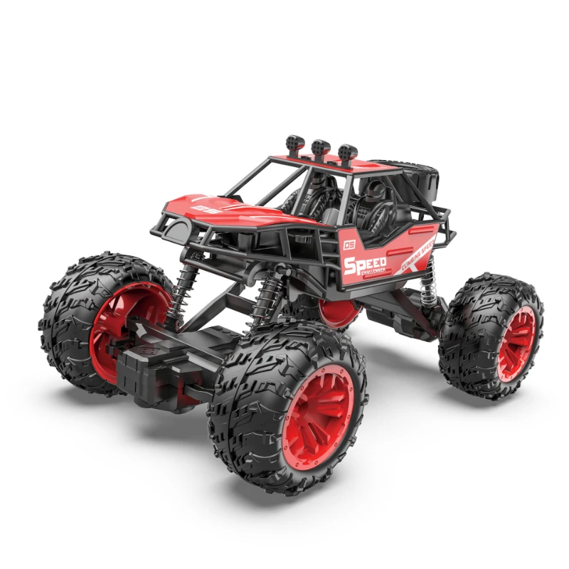 Children's Remote Control Car Electric RC Toy Car Off-road Alloy Car 4 Way Big Tire Racing Hobbies for Boys First Birthday Gift