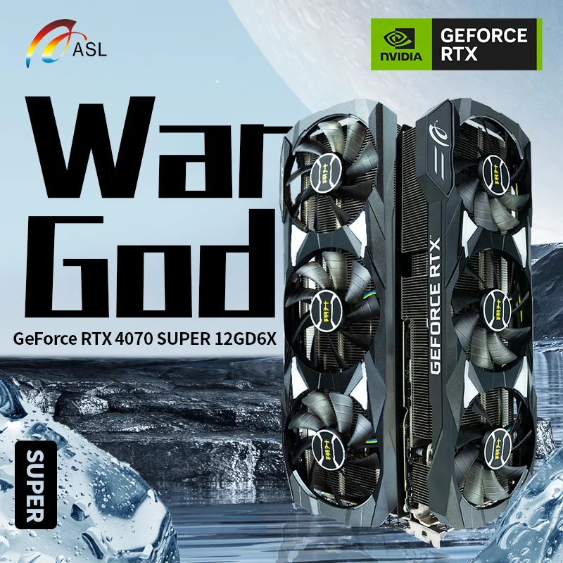 Видеокарта RTX 4070 Super, 16 ГБ, 12 Гб, GDDR6X RTX 4070 Ti, Супер видеокарта 4,0 бит, 16 контактов, PCI-E x16, игровые видеокарты NVIDIA для ПК