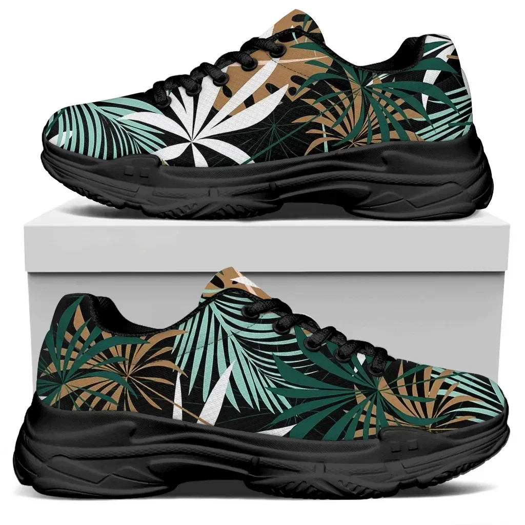 Женские туфли на платформе с золотым Кленовым листом брендовые Повседневные