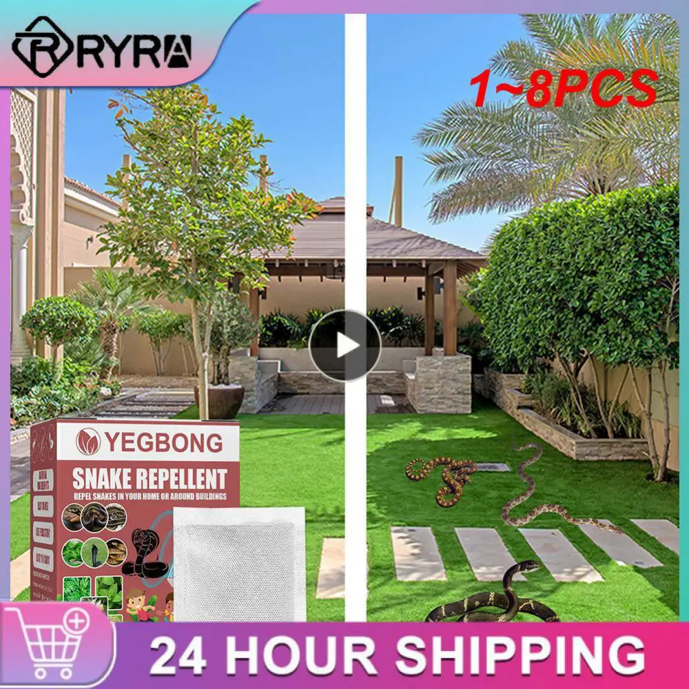 

1~8PCS Snake Repellents Snake Repelling Bags For Yard Home Attic And More Safe To Use Around Home Children Plants